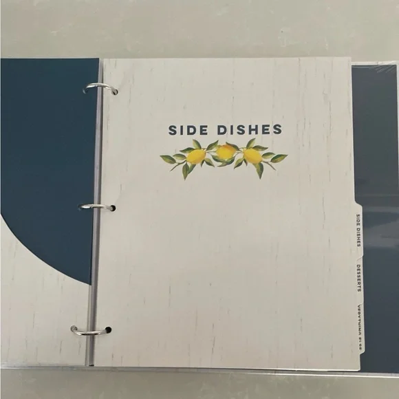 Deluxe Recipe Binder with Lemons Design - Picture 7 of 8